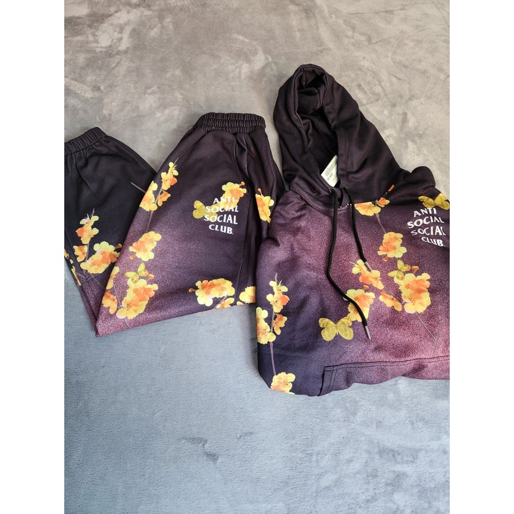 New Anti Social Social Club Kkoch Engineered Set Hoodie & Pants NWT Small S $200